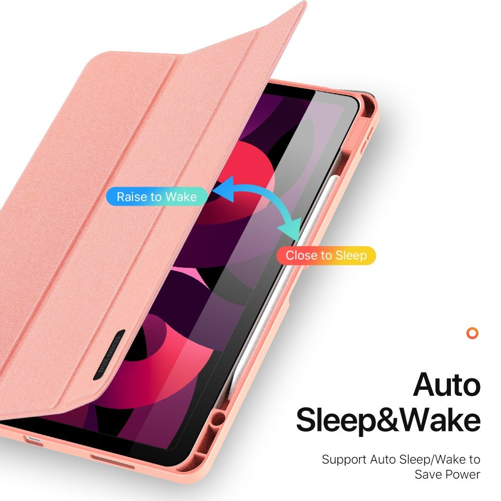 iPad Air 13" (2025 / 2024) DUX DUCIS DOMO Series Flip Cover m. Pen Holder - Pink