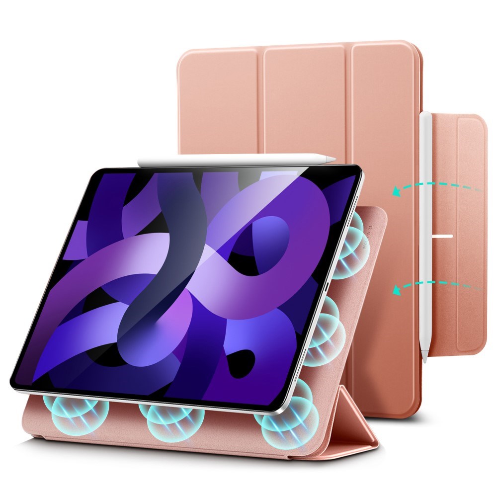 iPad Pro 11" (2018) / Air 11" (2020 / 2022 / 2024 / 2025) ESR Rebound Magnetic Flip Cover - Lyserød