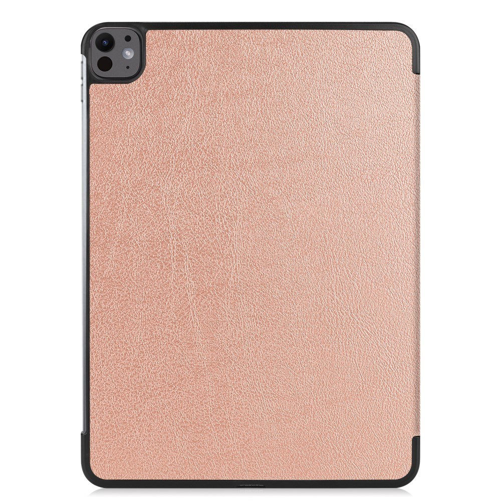 EIDERWOOD iPad Pro 13" (2025 / 2024) Tri-Fold Læder Flip Cover - Rose Gold