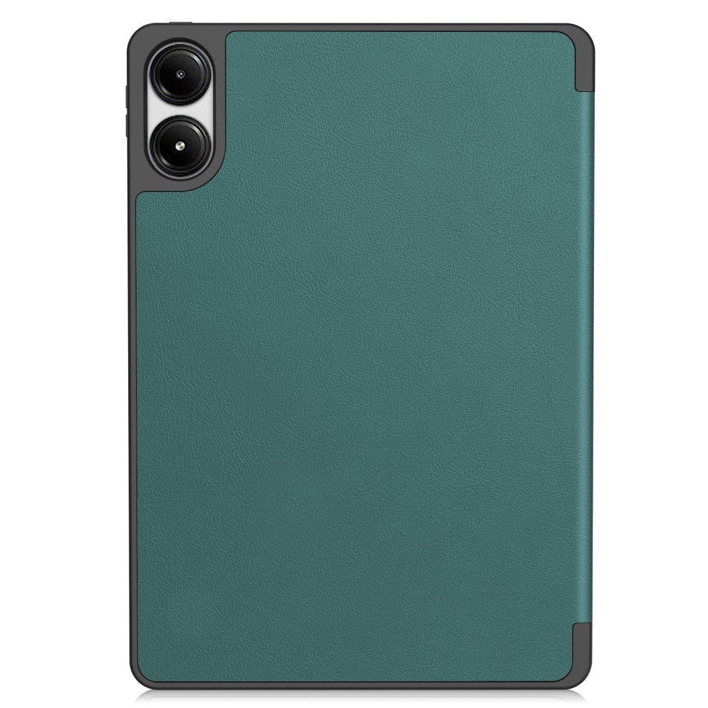 EIDERWOOD Xiaomi Redmi Pad Pro Tri-Fold Kunst Læder Flip Cover m. Stylus Pencil Holder - Grøn