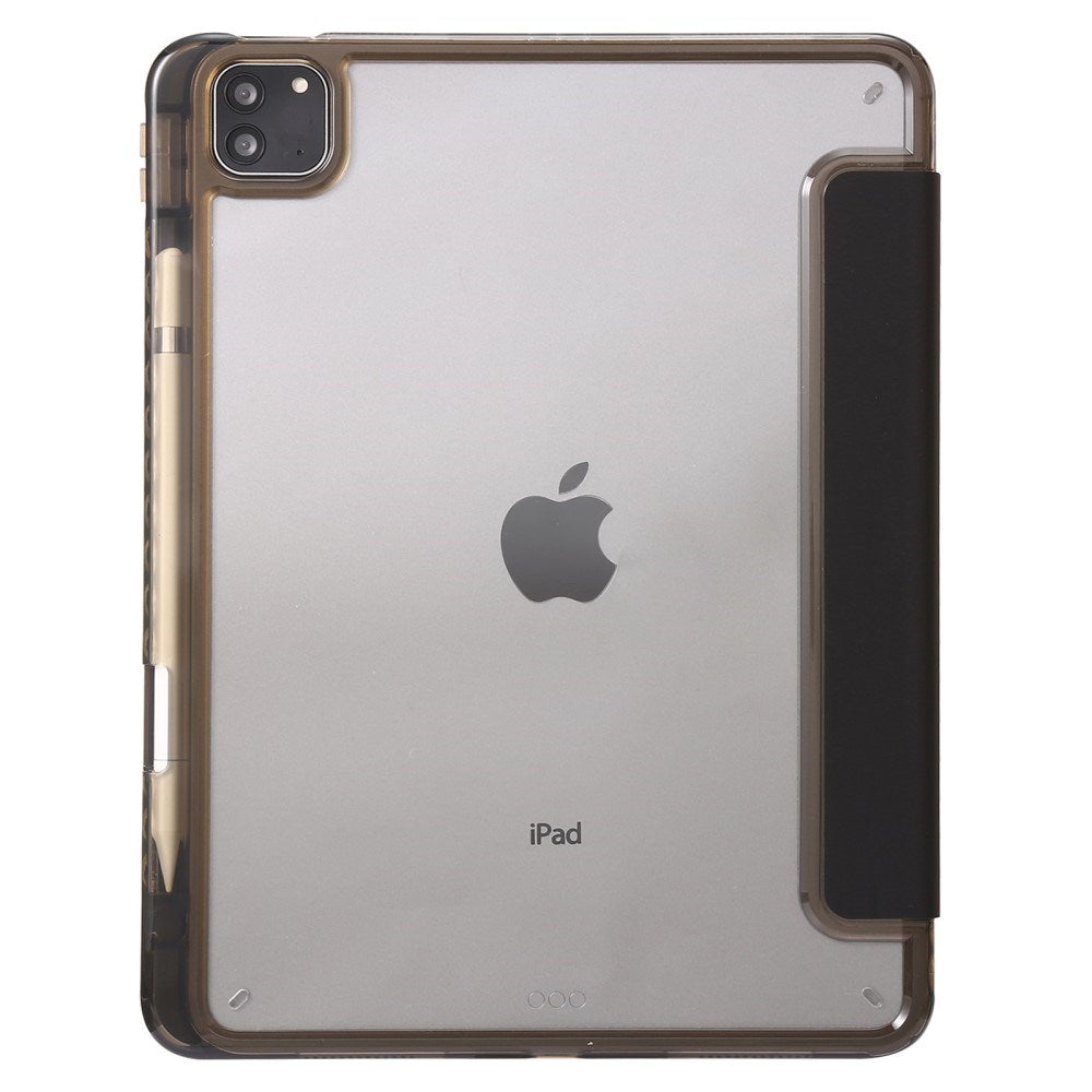 EIDERWOOD iPad Pro 13" (2025 / 2024) Tri-Fold Kunst Læder Flip Cover m. Apple Pencil Holder - Sort