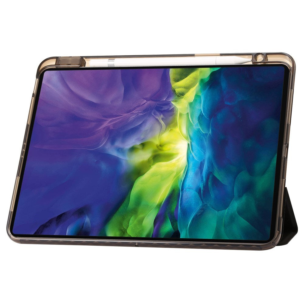 EIDERWOOD iPad Pro 11" (2025 / 2024) Tri-Fold Kunst Læder Flip Cover m. Apple Pencil Holder - Sort