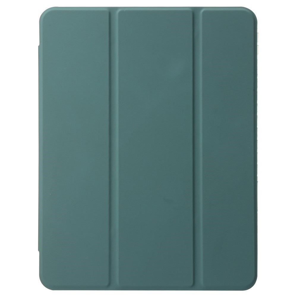 EIDERWOOD iPad Pro 11" (2025 / 2024) Tri-Fold Kunst Læder Flip Cover m. Apple Pencil Holder - Grøn