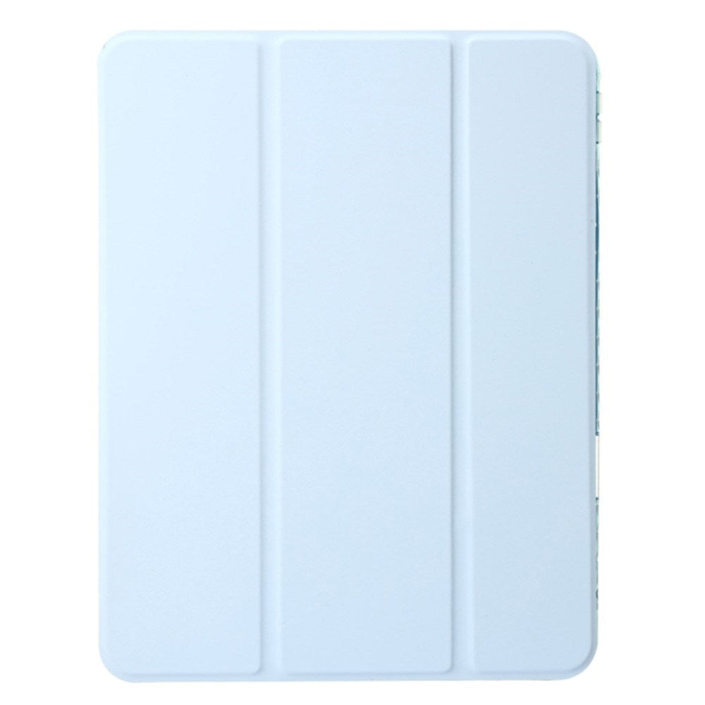 EIDERWOOD iPad Air 11" (2025 / 2024) Tri-Fold Kunst Læder Flip Cover m. Apple Pencil Holder - Lilla