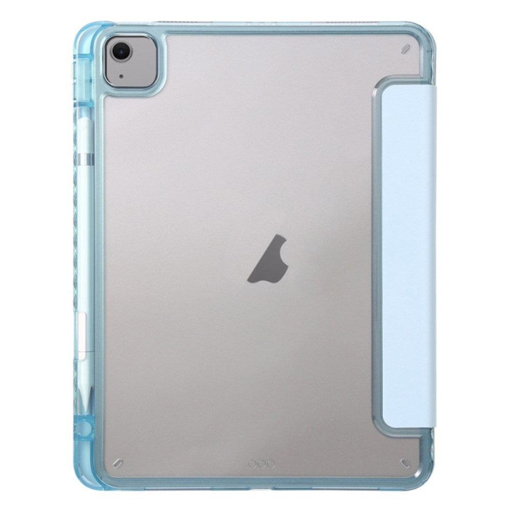 EIDERWOOD iPad Air 11" (2025 / 2024) Tri-Fold Kunst Læder Flip Cover m. Apple Pencil Holder - Lilla