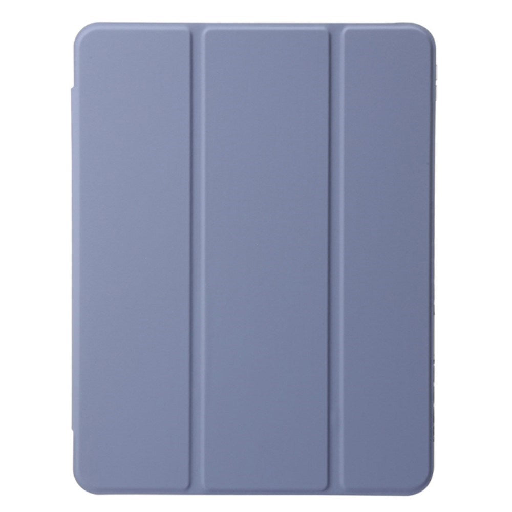 EIDERWOOD iPad Air 11" (2025 / 2024) Tri-Fold Kunst Læder Flip Cover m. Apple Pencil Holder - Lilla