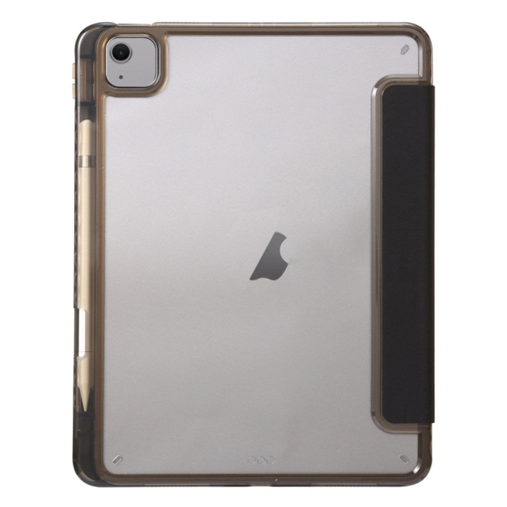 EIDERWOOD iPad Air 13" (2025 / 2024) Tri-Fold Kunst Læder Flip Cover m. Apple Pencil Holder - Sort