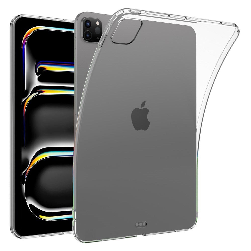 EIDERWOOD iPad Pro 13" (2025 / 2024) Fleksibelt TPU Plastik Bagside Cover - Gennemsigtig