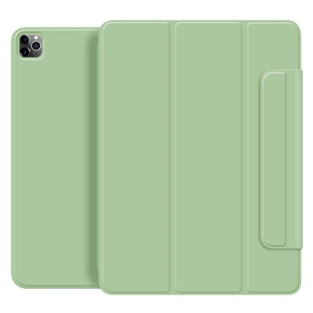 EIDERWOOD iPad Pro 11" (2025 / 2024) Magnetisk Tri-Fold Flip Cover - Lysegrøn