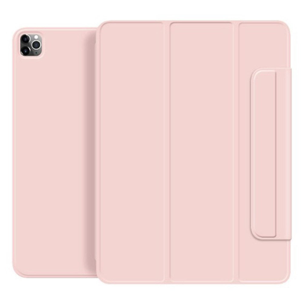 EIDERWOOD iPad Pro 13" (2025 / 2024) Magnetisk Tri-Fold Flip Cover - Lyserød