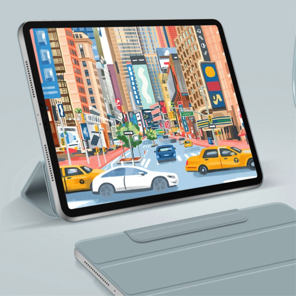 EIDERWOOD iPad Pro 13" (2025 / 2024) Magnetisk Tri-Fold Flip Cover - Lyserød