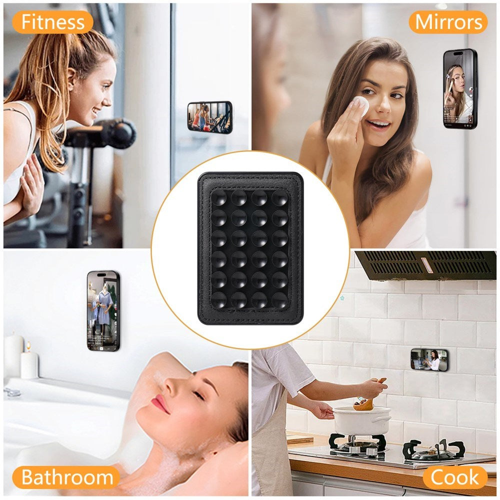 Silikone Sugekop Mobilholder m. MagSafe - Sort