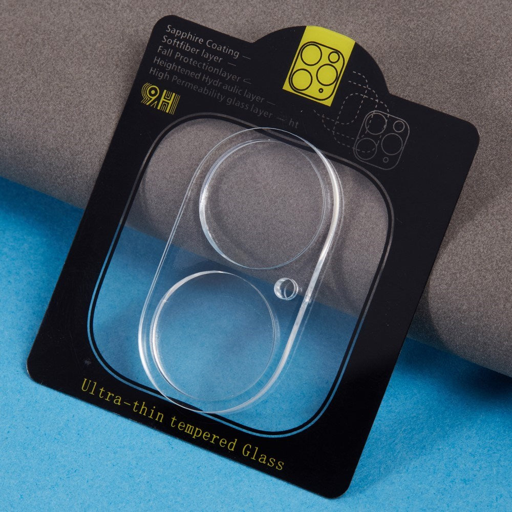 iPhone 16 Plus Kamerabeskyttelse i Hærdet Glas - Gennemsigtig