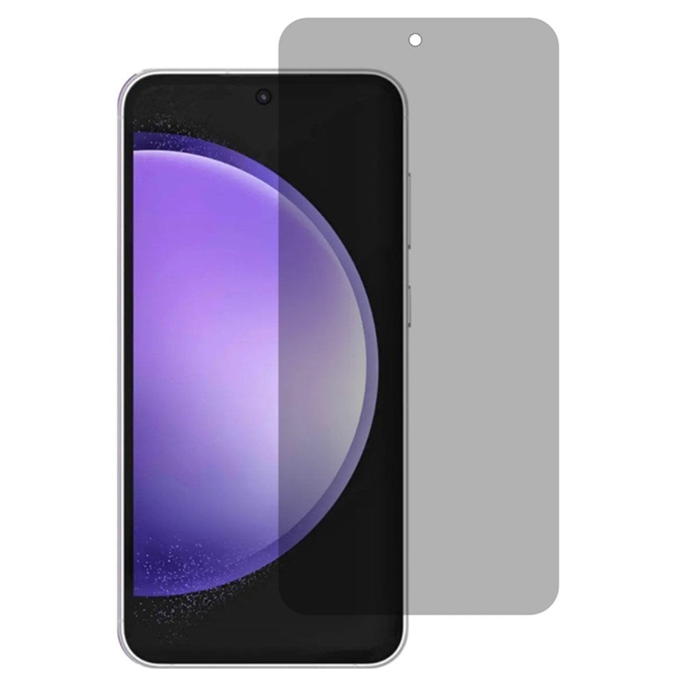 Samsung Galaxy S24 FE Glas Skærmbeskyttelse m. Privacy - Full-fit - Sort Kant