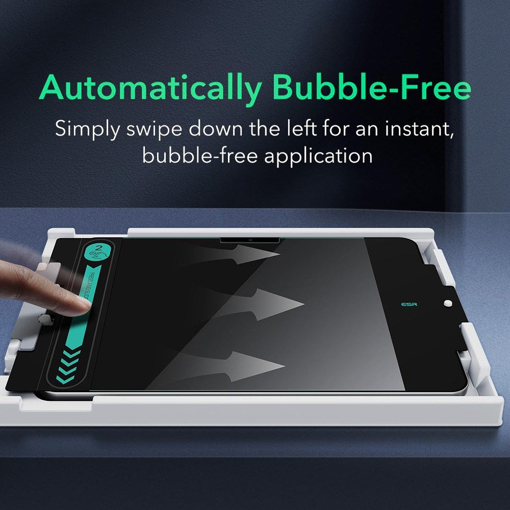 ESR iPad Pro 11" (2025 / 2024) Hærdet Glas Skærmbeskyttelse inkl. Monteringsramme - 2 Pak - Gennemsigtig