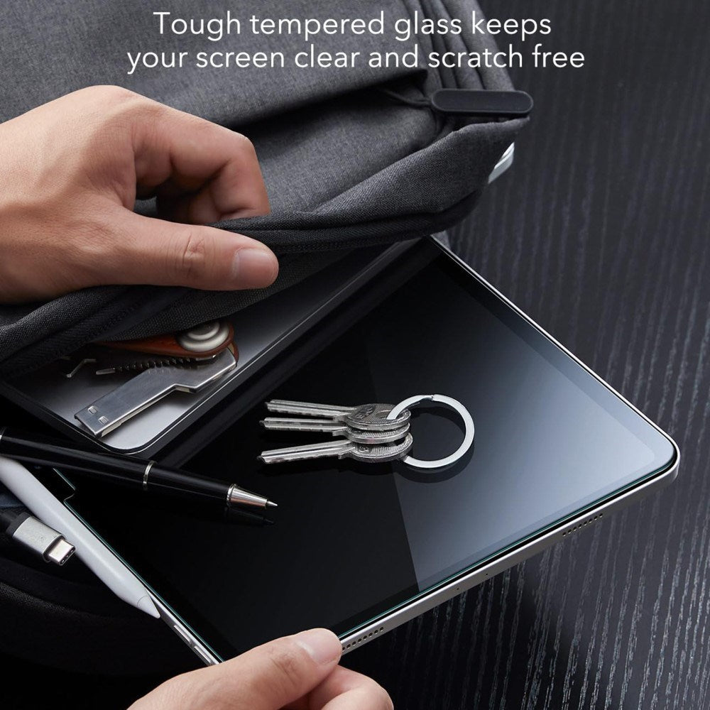 ESR iPad Pro 11" (2025 / 2024) Hærdet Glas Skærmbeskyttelse inkl. Monteringsramme - Full Fit - 2 Pak - Gennemsigtig