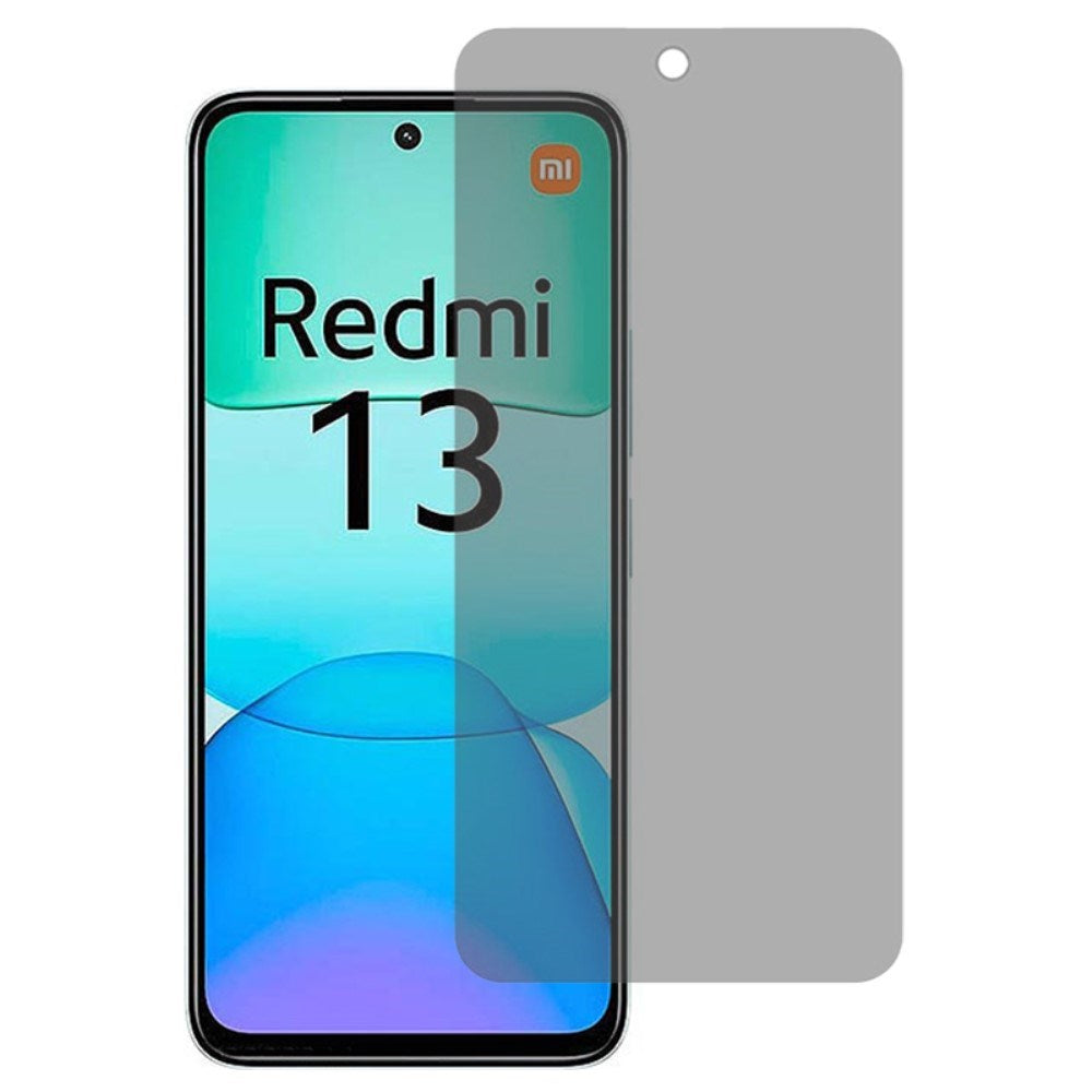 Hærdet Skærmbeskyttelsesglas - Xiaomi Redmi 13 (4G) / 13 (5G) - Privacy Funktion - Gennemsigtig