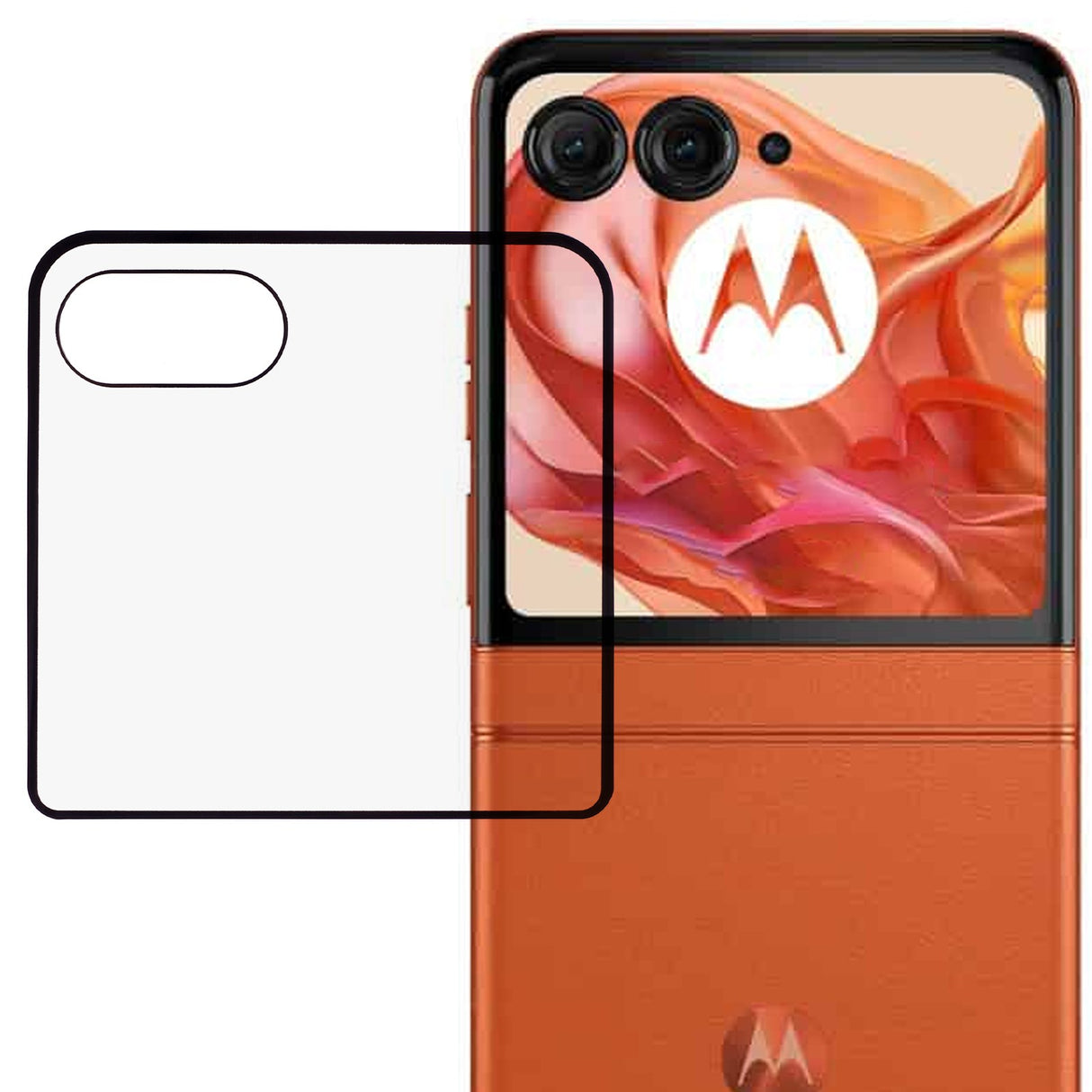 3D Kurvet Hærdet Glas Bagskærmbeskytter til Motorola Razr 50 5G – HD