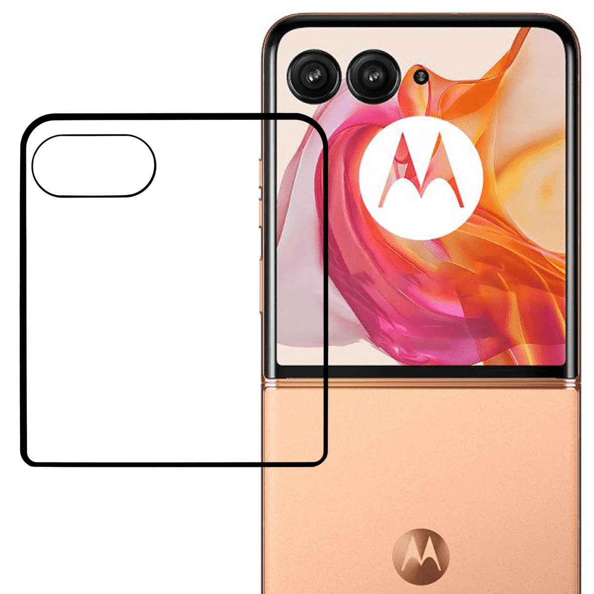 Motorola Razr 50 Ultra 5G Hærdet Bagskærms Skærmbeskyttelsesglas - Gennemsigtig