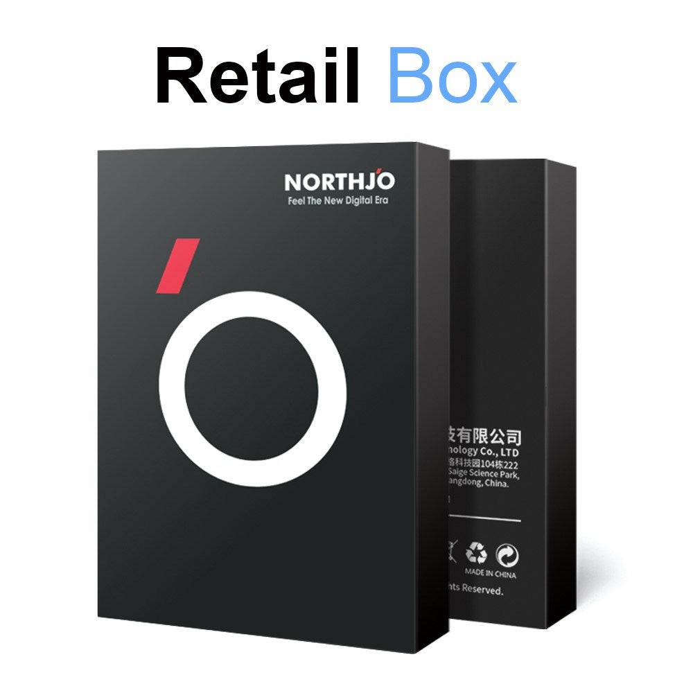 NORTHJO iPhone 16 / 16 Plus Beskyttelse til Kameralinse m. Pyntesten - Sort