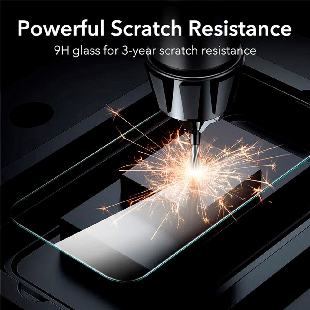 iPhone 16 Pro Max ESR Skærmbeskyttelse Hærdet Glas m. Monteringsramme - 2 stk - Gennemsigtig