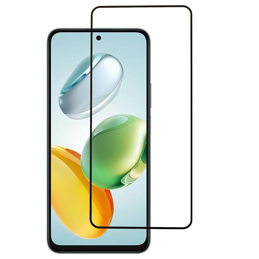 Honor 200 Smart - Hærdet Skærmbeskyttelsesglas - Full Fit - Gennemsigtig / Sort