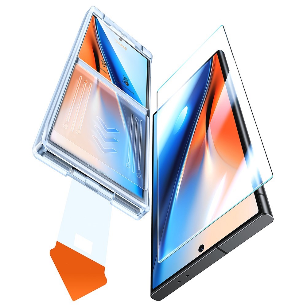 TORRAS - Samsung Galaxy S25 Ultra - Full Fit Hærdet Skærmbeskyttelsesglas - Gennemsigtig