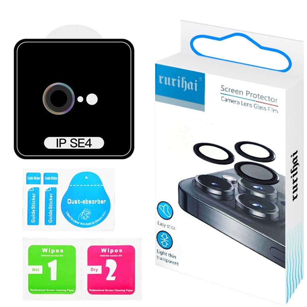 RURIHAI iPhone 16e Hærdet Linsebeskyttelsesglas - Multifarvet