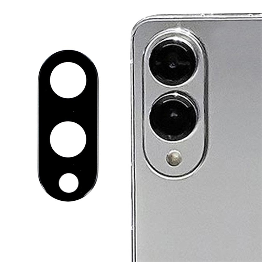 Samsung Galaxy S25 Edge Hærdet Beskyttelsesglas - Kameralinse - Sort