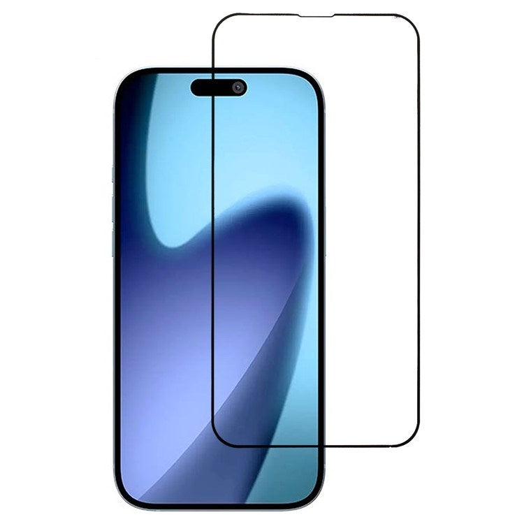 iPhone 17 Pro Max - Hærdet Skærmbeskyttelsesglas - Gennemsigtig / Sort Kant
