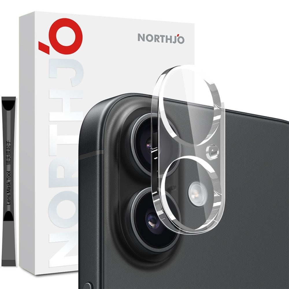NORTHJO iPhone 17 Kameralinsebeskyttelse - Gennemsigtig