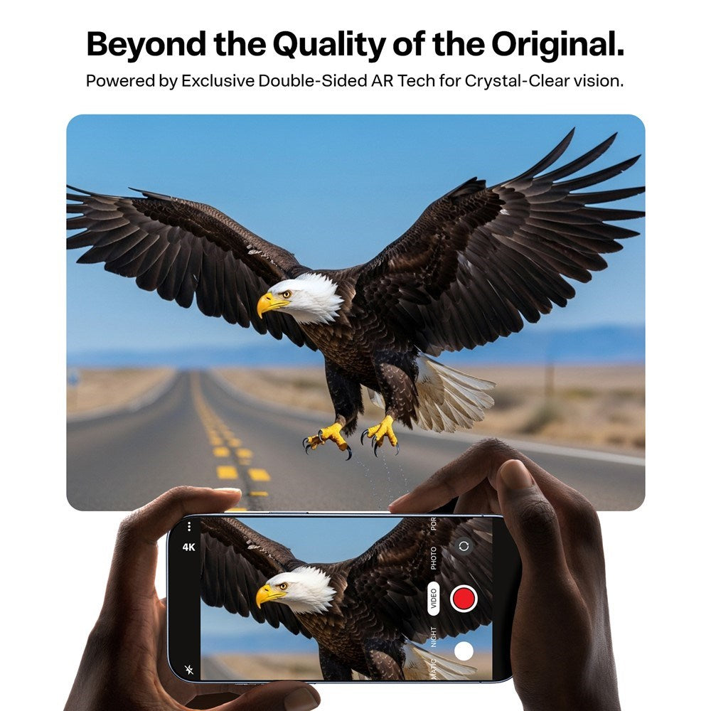 iPhone 17 - TORRAS LensGuard Kameralinsebeskyttelsesglas - Sort