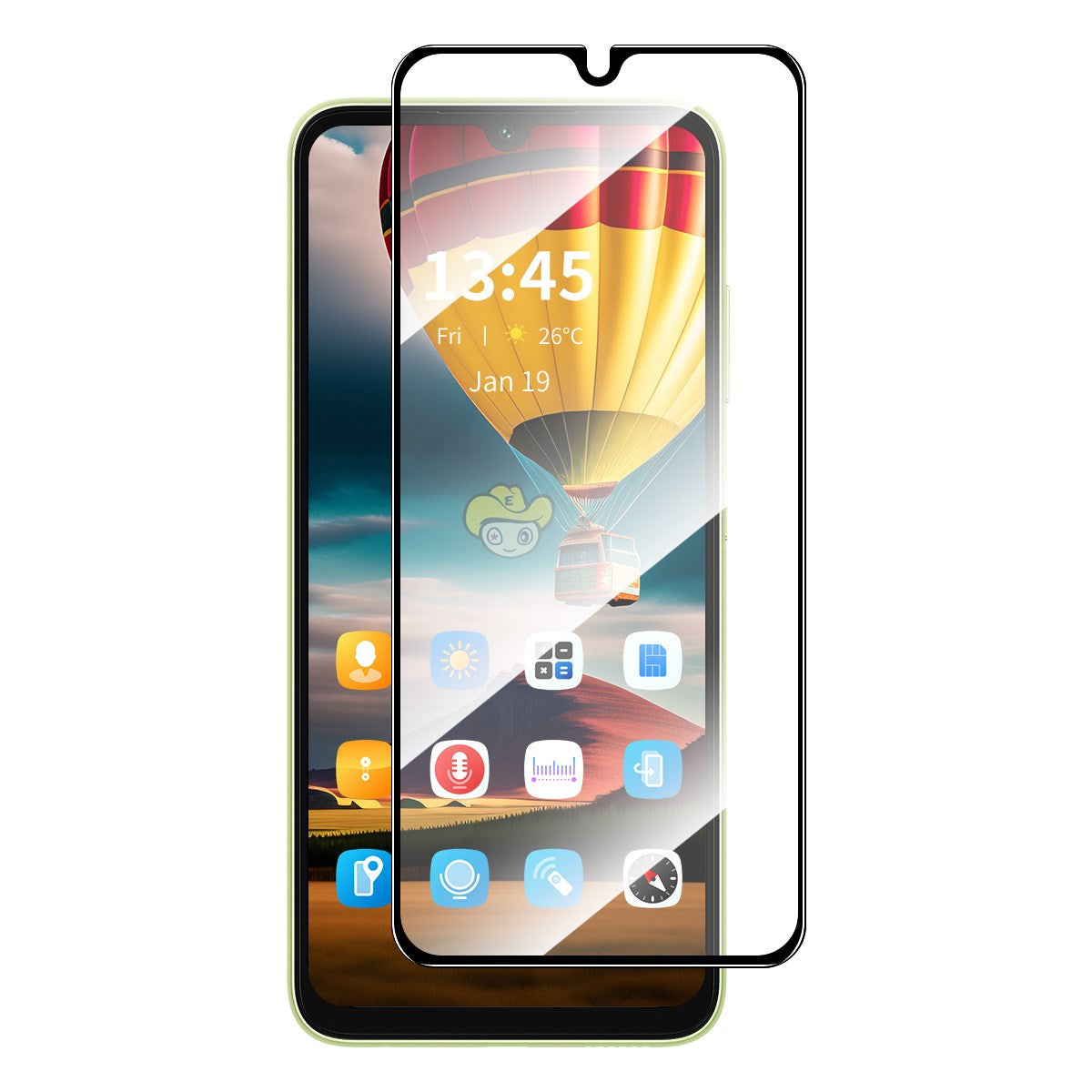 Samsung Galaxy A27 Beskyttelsesglas - Gennemsigtig / Sort Kant