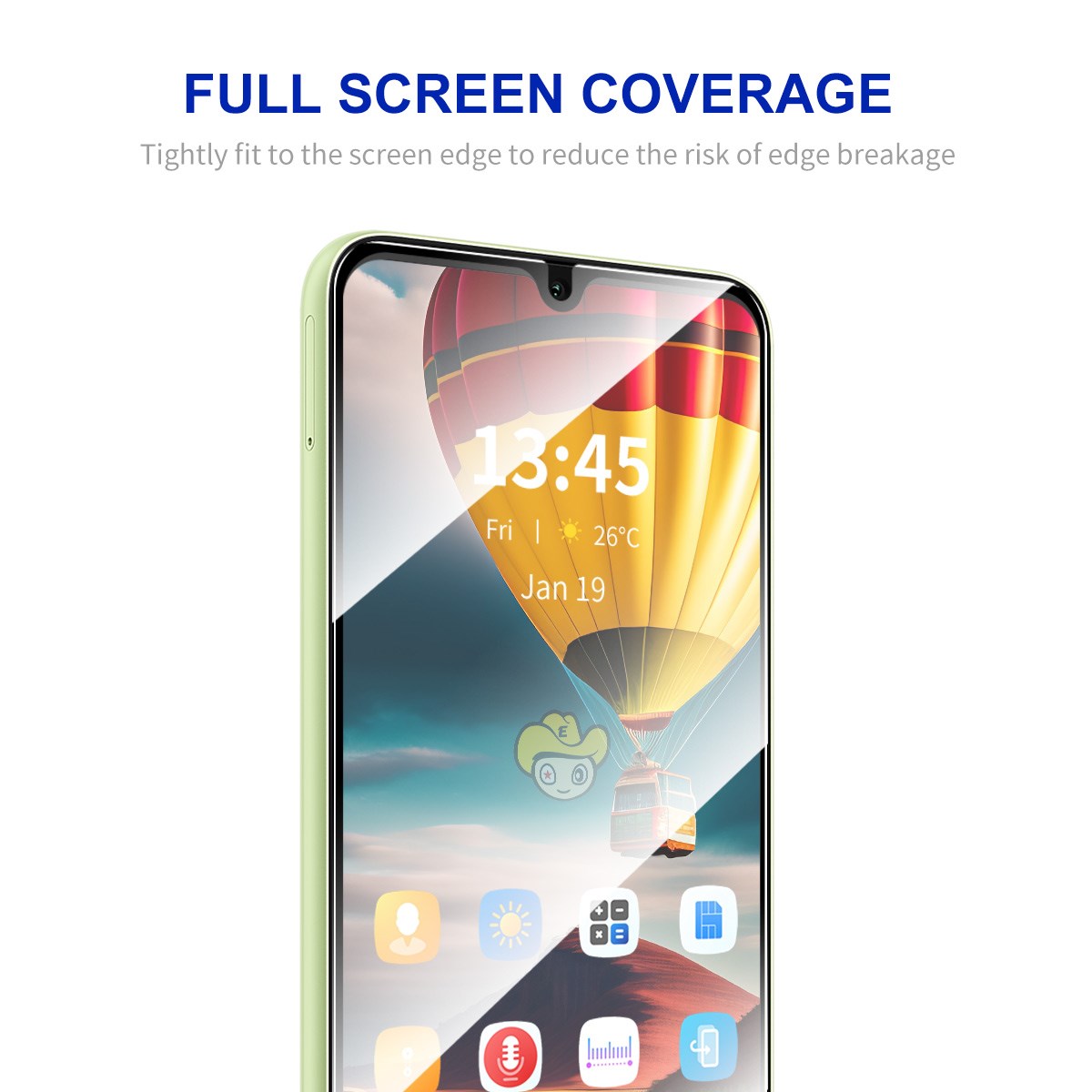 Samsung Galaxy A27 Beskyttelsesglas - Gennemsigtig / Sort Kant