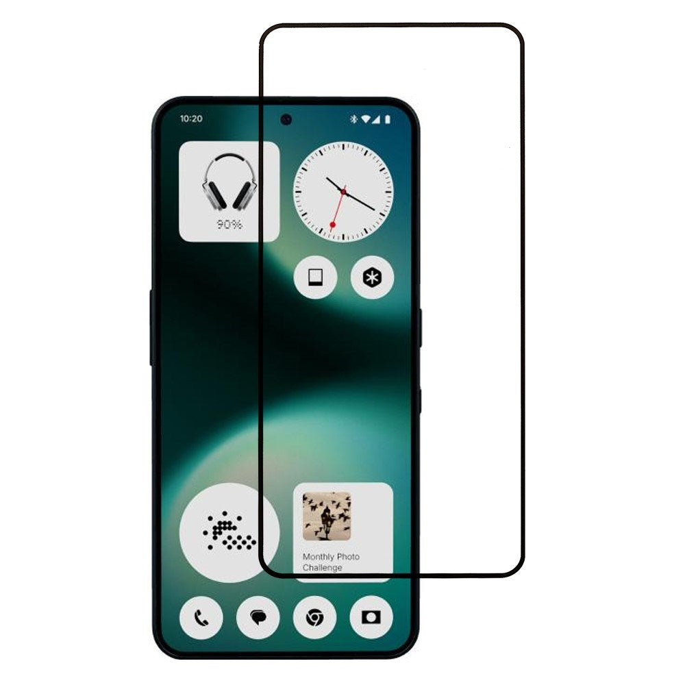 Nothing Phone (3a) Lite Beskyttelsesglas - Gennemsigtig / Sort Kant