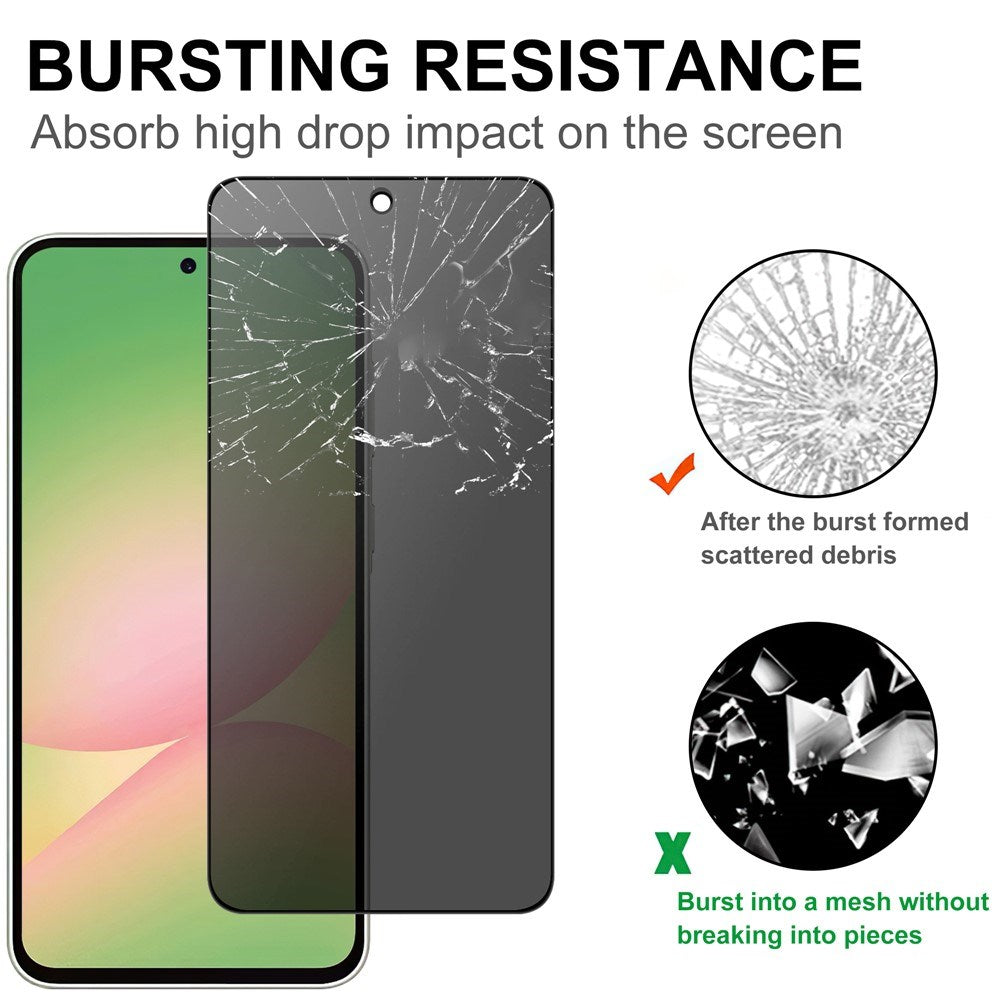 Samsung Galaxy A57 Beskyttelsesglas m. Privacy Funktion - Gennemsigtig