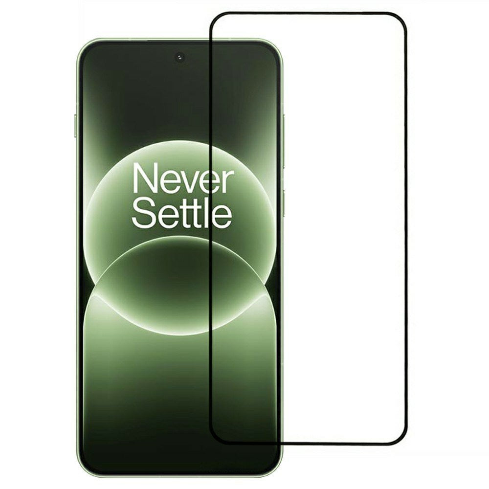 OnePlus 15R Hærdet Skærmbeskyttelsesglas - Gennemsigtig / Sort Kant