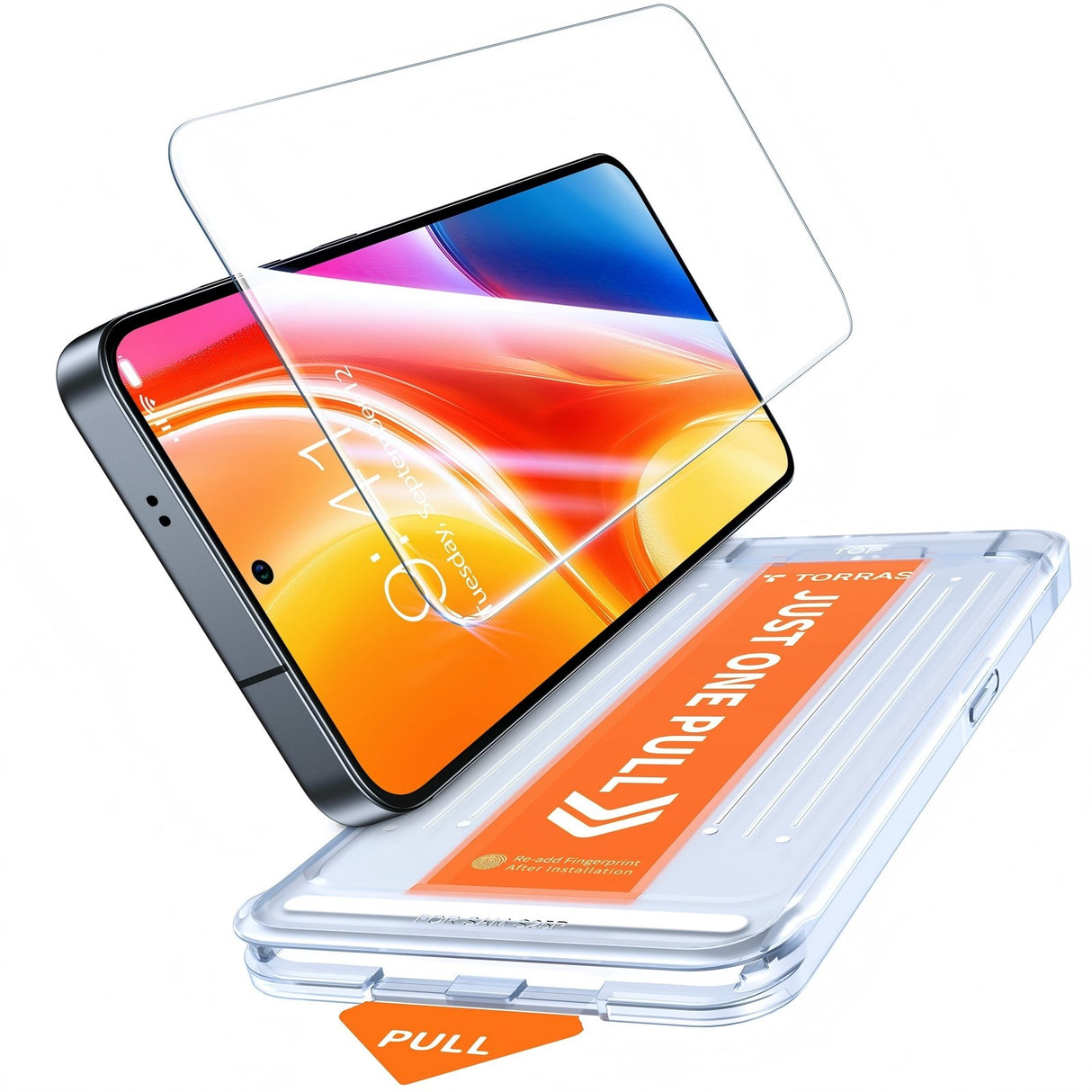 TORRAS Samsung Galaxy S26 Ultra Glassgo Hærdet Skærmglas - Installationsramme - Gennemsigtig