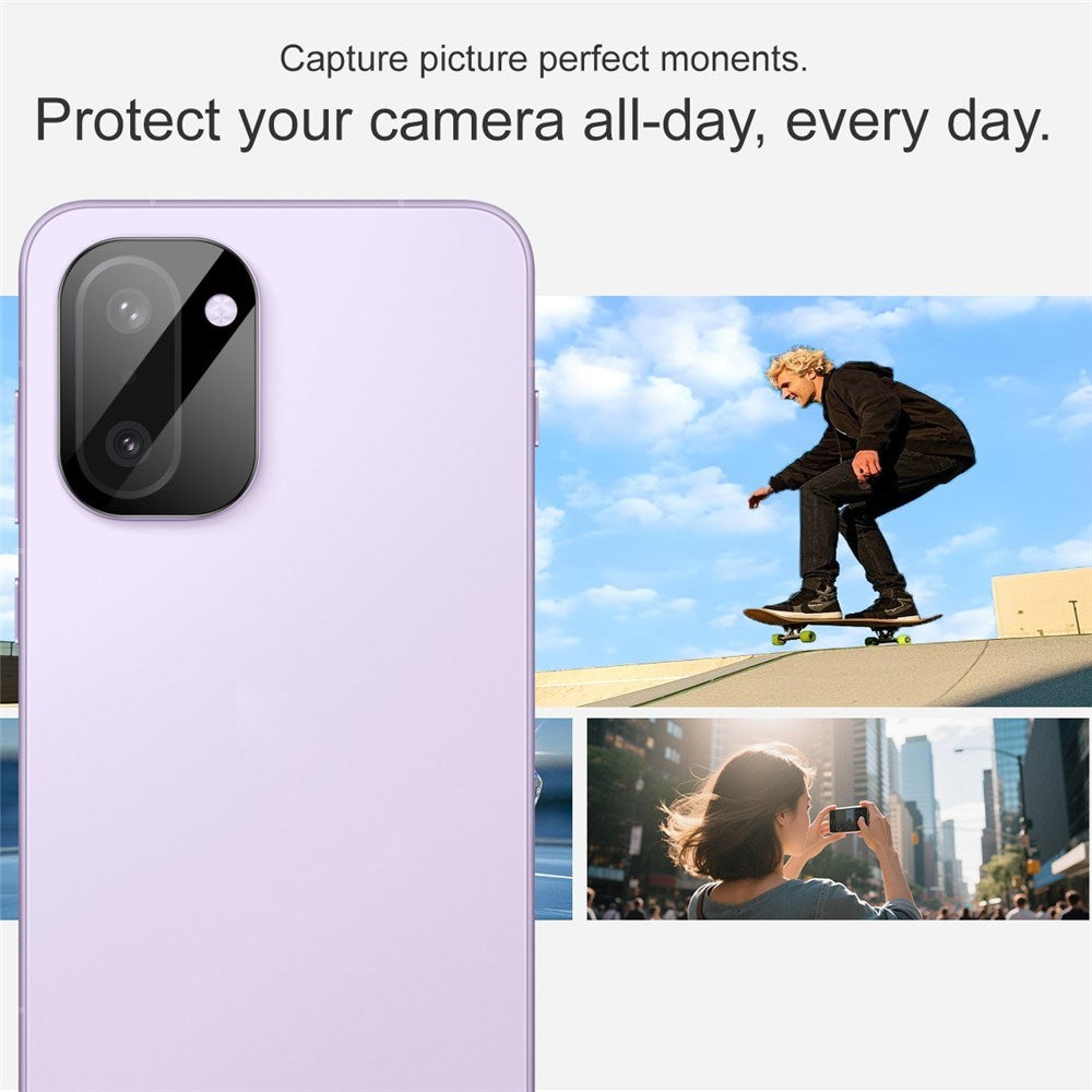IMAK OnePlus 15R - Hærdet Kameralinsebeskyttelsesglas - Sort