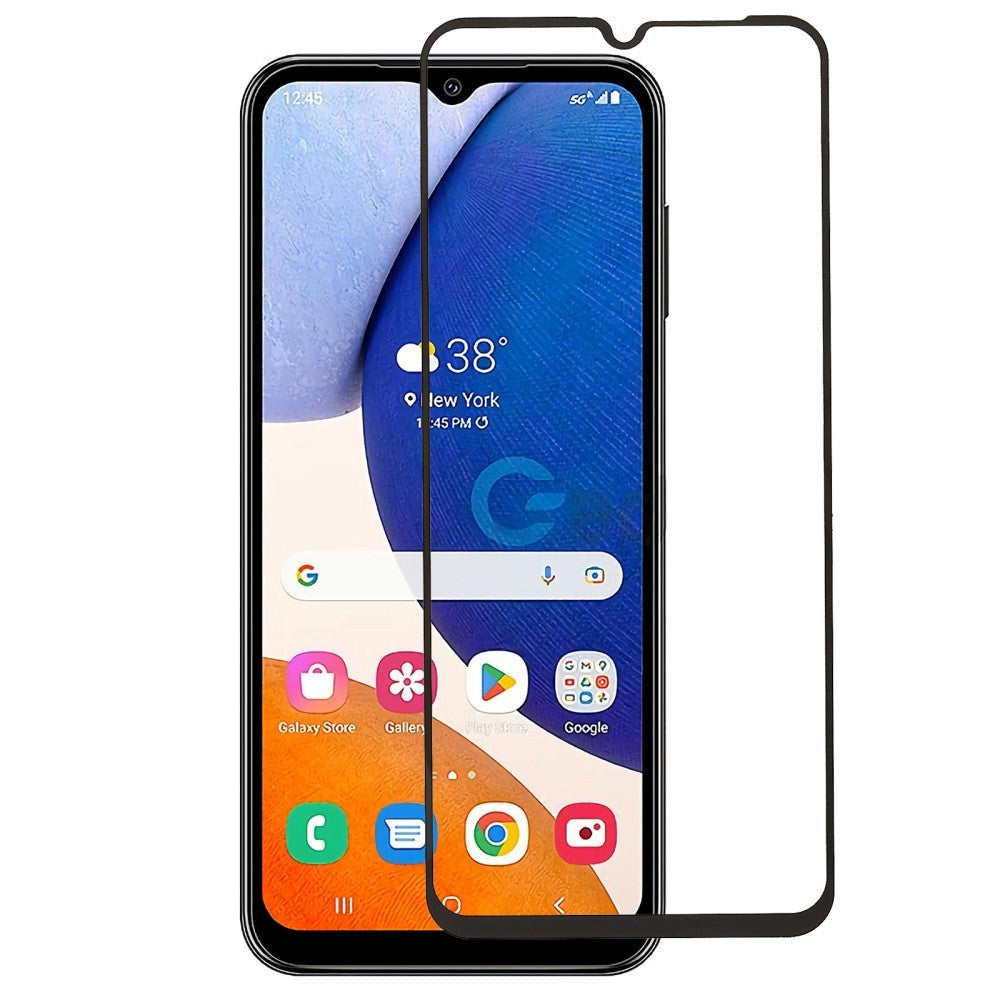 Samsung Galaxy A14 (5G) Hærdet Glas Skærmbeskyttelse - Full-Fit - Sort Kant