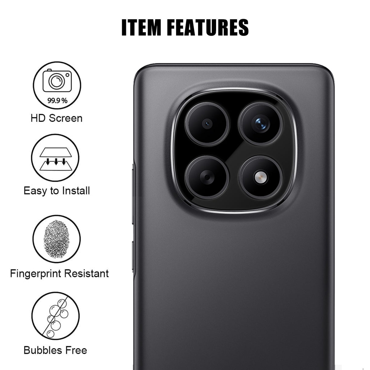 Xiaomi Redmi Note 15 (5G) Kameralinsebeskyttelsesglas - Gennemsigtig