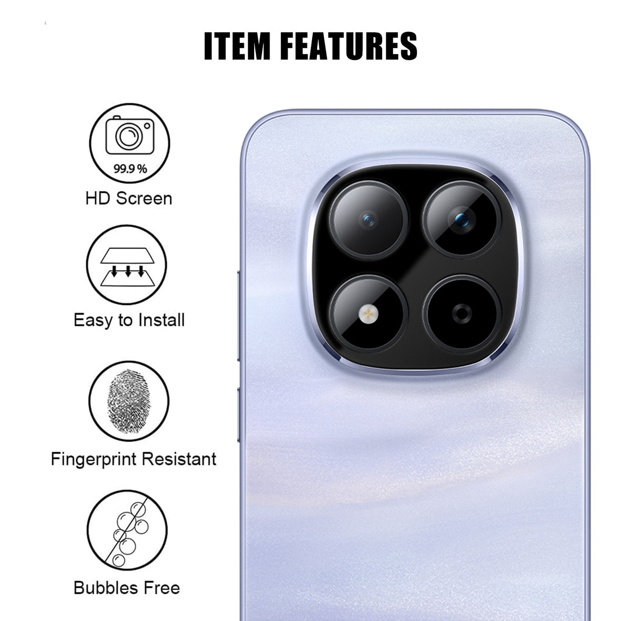 Xiaomi Redmi Note 15 Pro (5G) / 15 Pro+ (Plus) Kameralinsebeskyttelsesglas - Gennemsigtig
