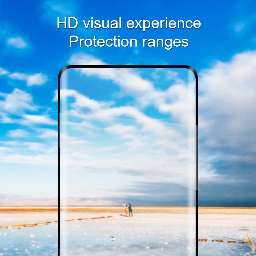 OPPO Reno15 F (5G) / Reno14 F (5G) / Reno13 (5G) Amorus Hærdet Skærmglas - Gennemsigtig / Sort
