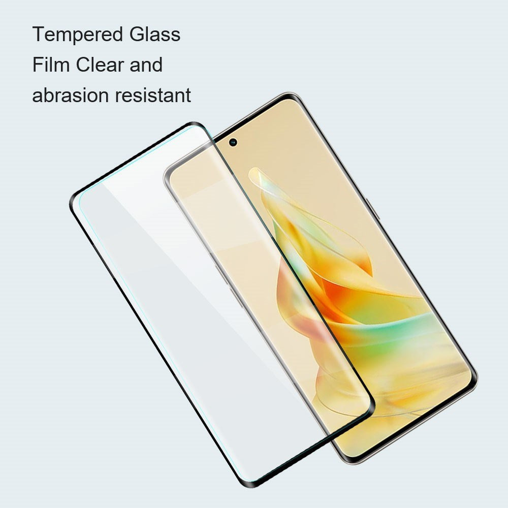 OPPO Reno15 F (5G) / Reno14 F (5G) / Reno13 (5G) Amorus Hærdet Skærmglas - Gennemsigtig / Sort