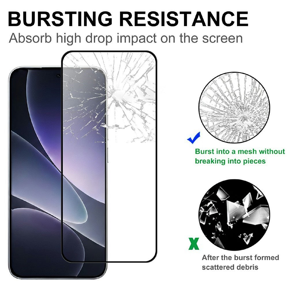 Xiaomi 17T Pro Hærdet Beskyttelsesglas - Gennemsigtig / Sort Kant