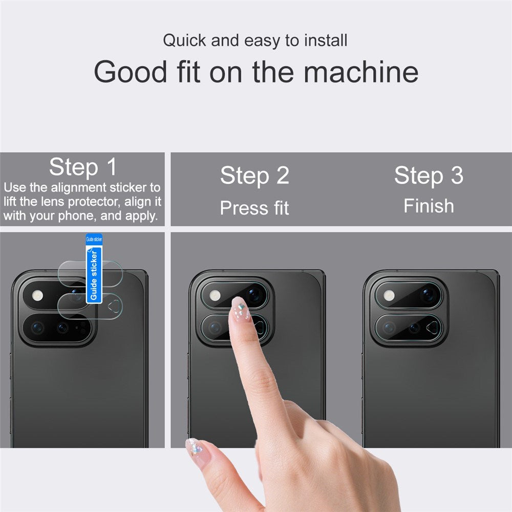 Google Pixel 11 Pro Fold IMAK Glas til Kameralinse - Gennemsigtig