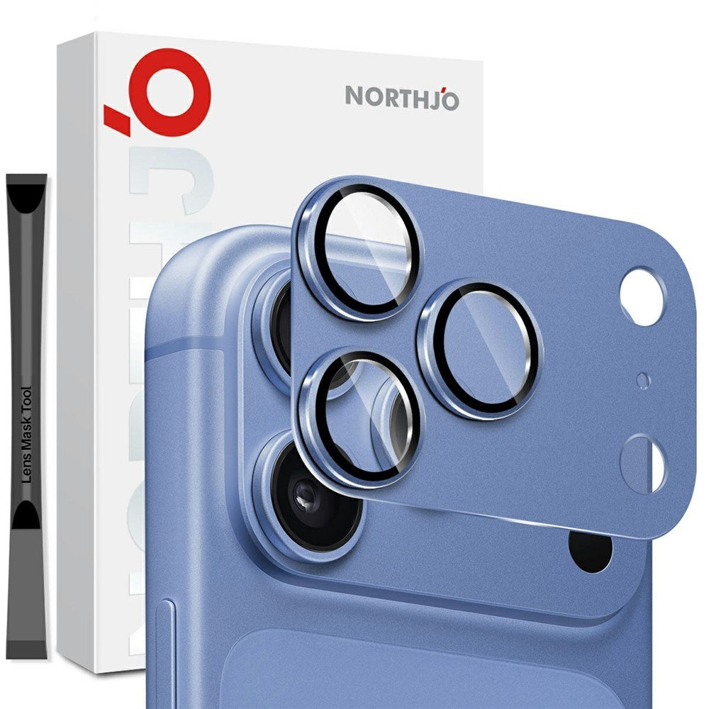 iPhone 18 Pro Max NORTHJO Beskyttelsesglas til Kamera - Blå