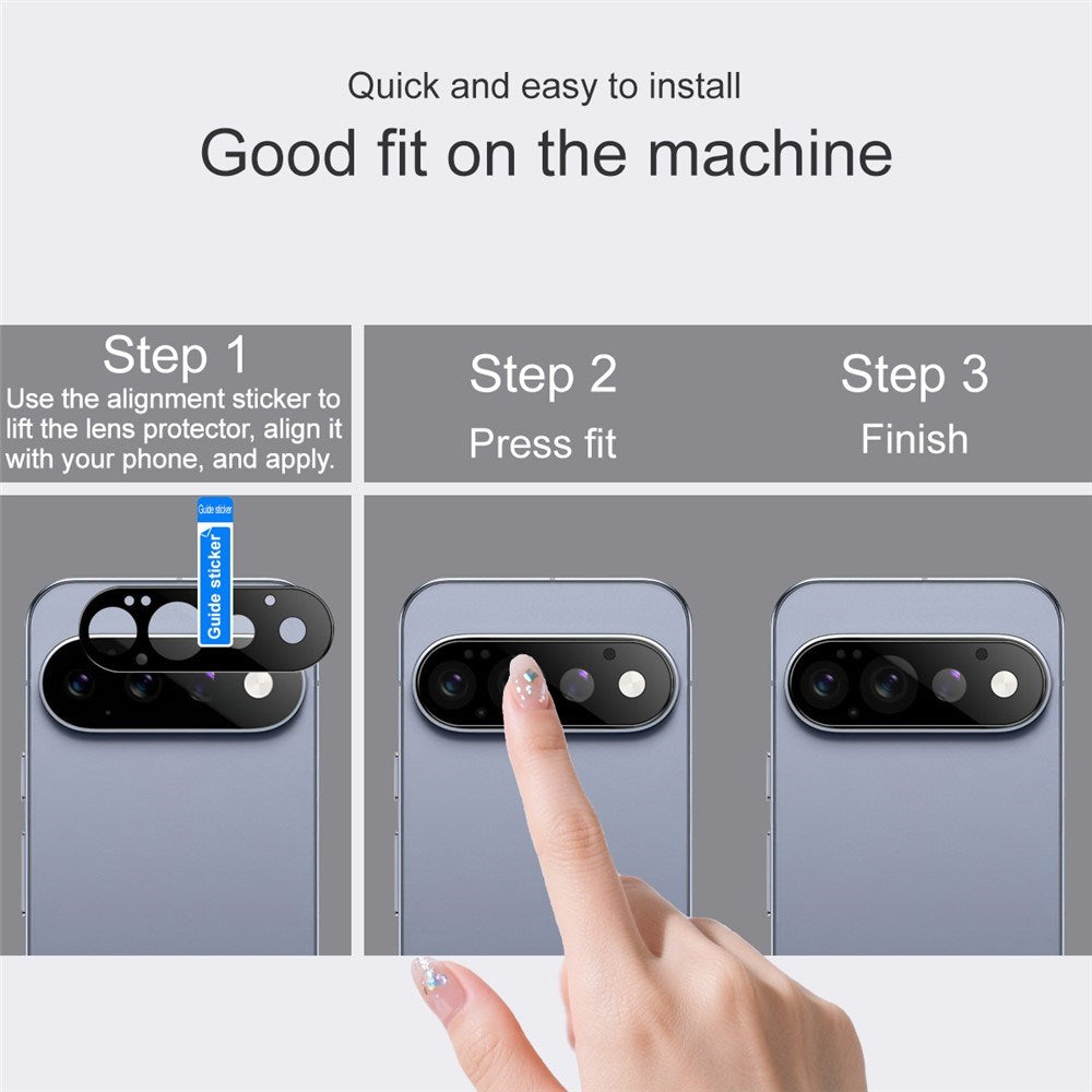 Google Pixel 11 Pro IMAK Glas til Kameralinse - Sort