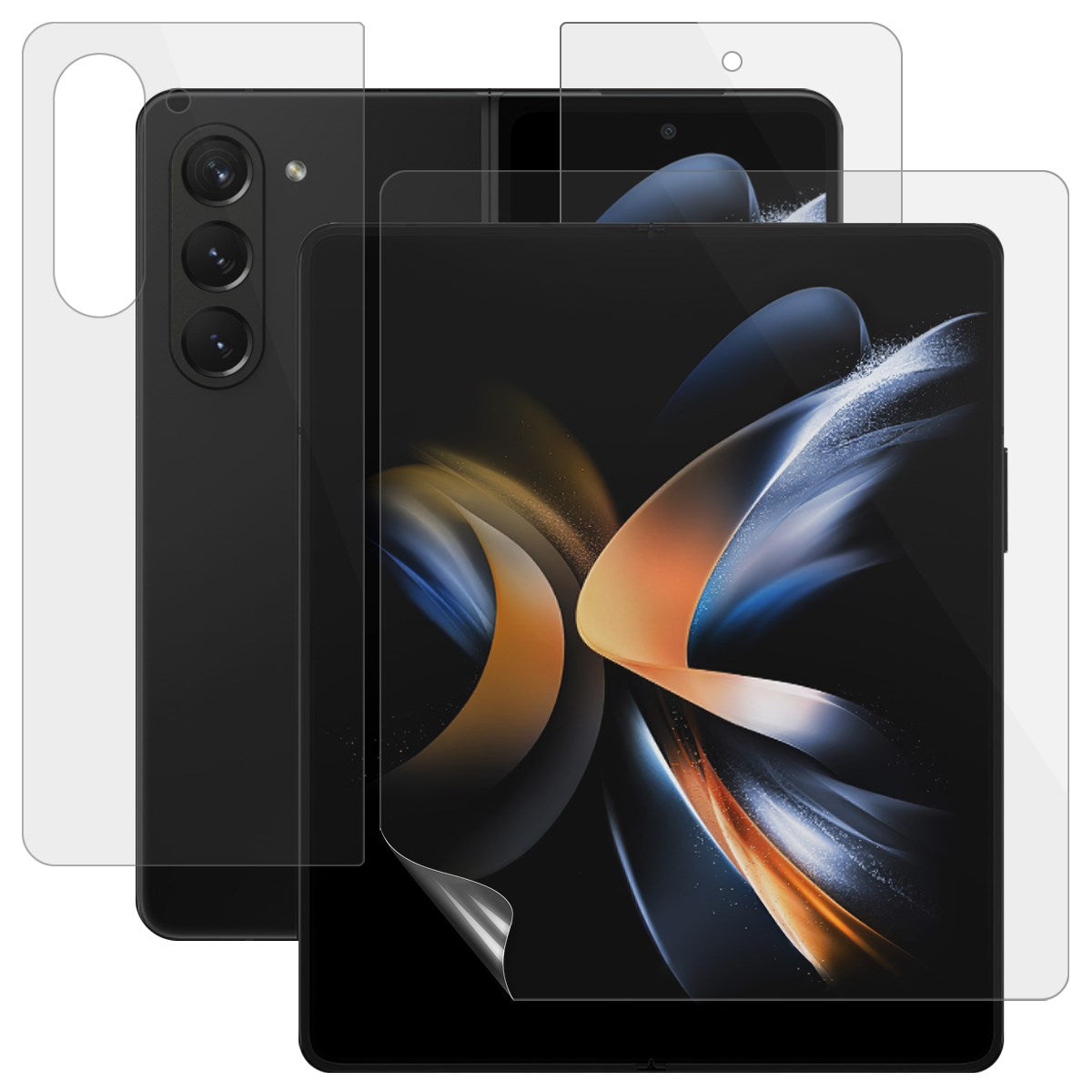 Samsung Galaxy Z Fold8 Ultra Beskyttelsesfilm - 3 Dele - Gennemsigtig