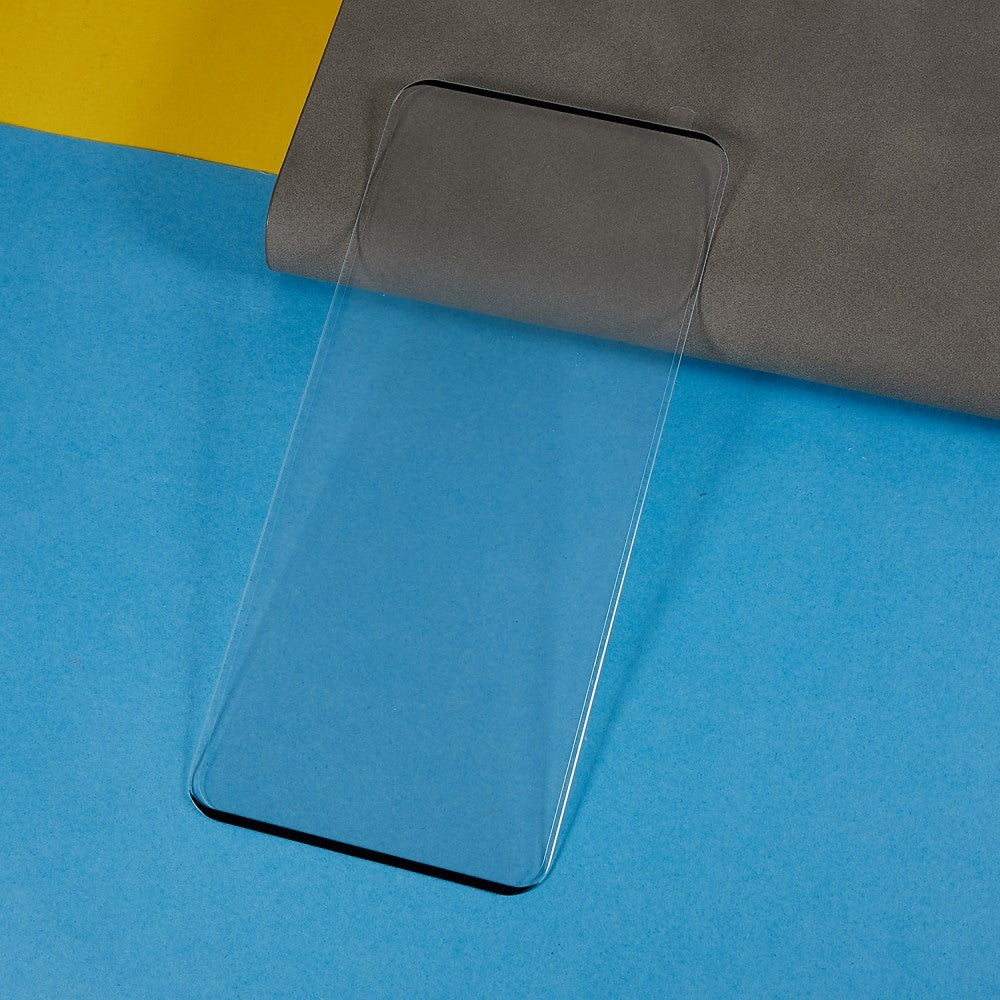 OnePlus 11 / 10 Pro / 9 Pro Arc Edge Hærdet Glas - Skærmbeskyttelse - Case Friendly - Gennemsigtig m. Sort Kant